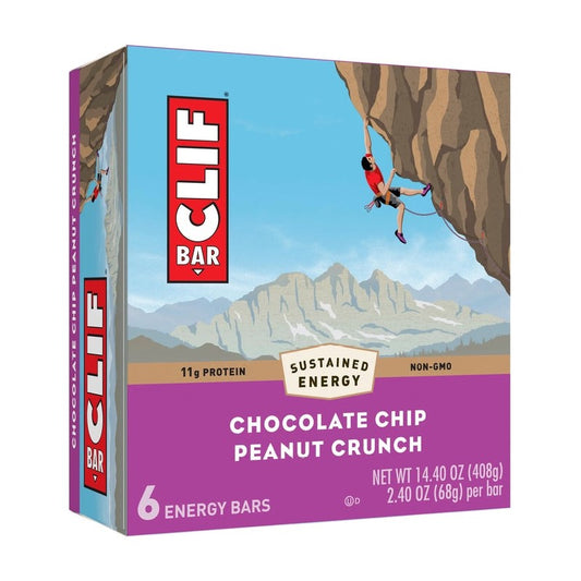 Clif Bar Protein Bar - Chocolate Chip Peanut Crunch (6 Pack)
