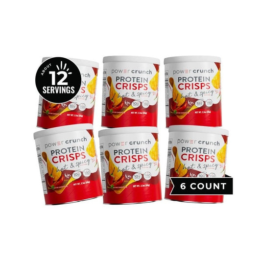 Power Crunch Protein Crisps - Hot & Spicy (6 Pack)