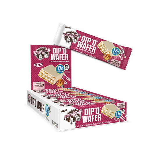 Lenny & Larrys Dipd Wafer Protein Bar - Maple French Toast (12 Pack)