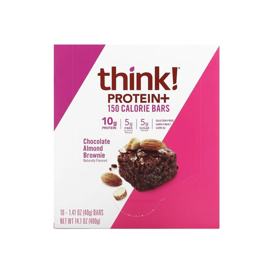 Think! Protein+ 150 Calorie Bars - Chocolate Almond Brownie (10 Pack)