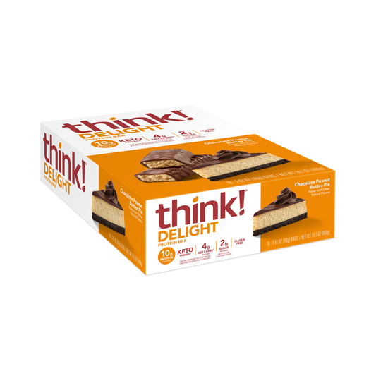 Think! Delight Protein Bar - Chocolate Peanut Butter Pie (10 Pack)