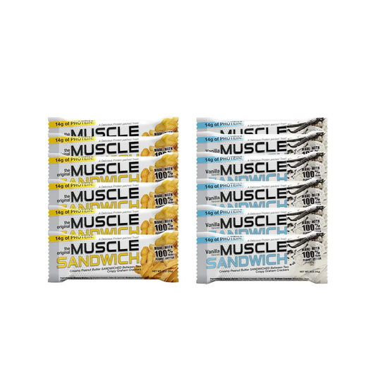 Muscle Foods Muscle Sandwich Protein Bars - Variety (12 Pack)