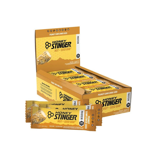 Honey Stinger Nut + Seed Bar - Peanut Sunflower Seed (12 Pack)
