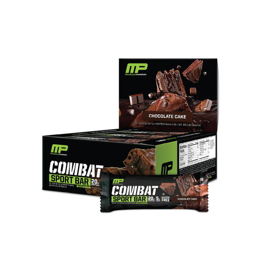 MusclePharm Combat Sport Bar - Chocolate Cake (12 Pack)